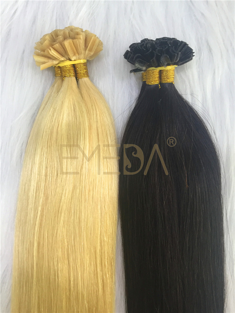 Human  Remy Hair Extensions Kerantin hair extensions I tip U tip Flat tip Wholesales YL255